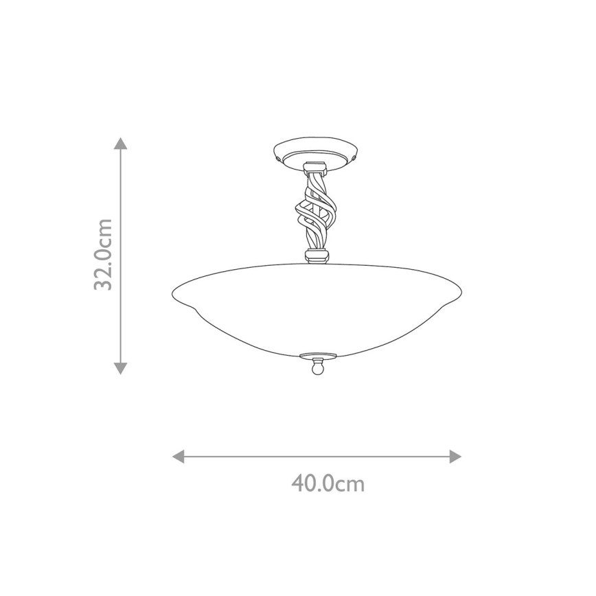 Elstead - Loftlampe PEMBROKE 3xE14/60W/230V