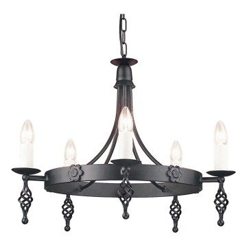 Elstead - Pendel med kædeophæng BELFRY 5xE14/60W/230V