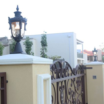 Elstead - Udendørslampe PHILADELPHIA 1xE27/60W/230V IP44 bronzefarvet