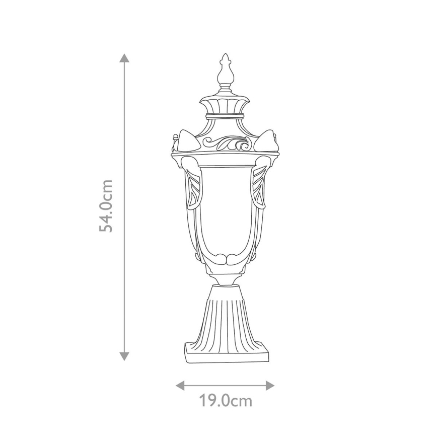 Elstead - Udendørslampe PHILADELPHIA 1xE27/60W/230V IP44 bronzefarvet