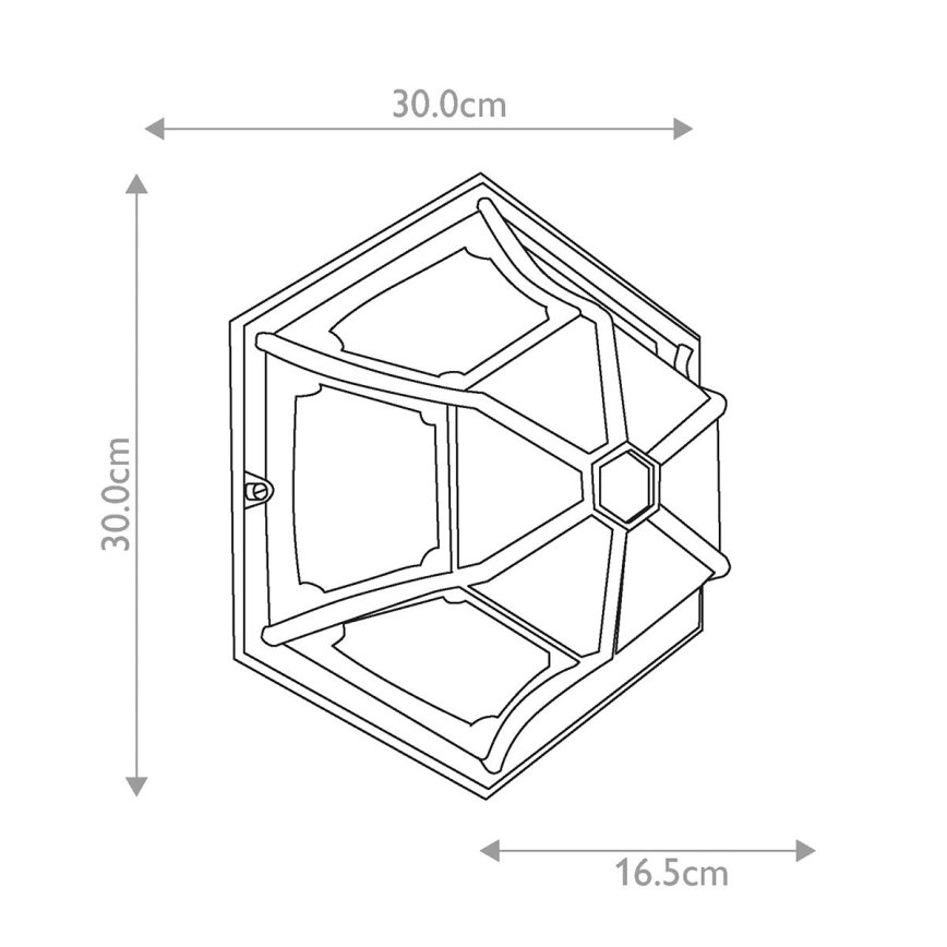 Elstead - Udendørs loftlampe PARISH 1xE27/60W/230V IP44