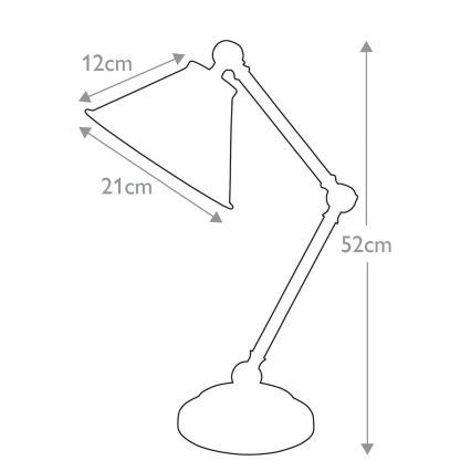 Elstead - Bordlampe PROVENCE ELEMENT 1xE27/60W/230V sort