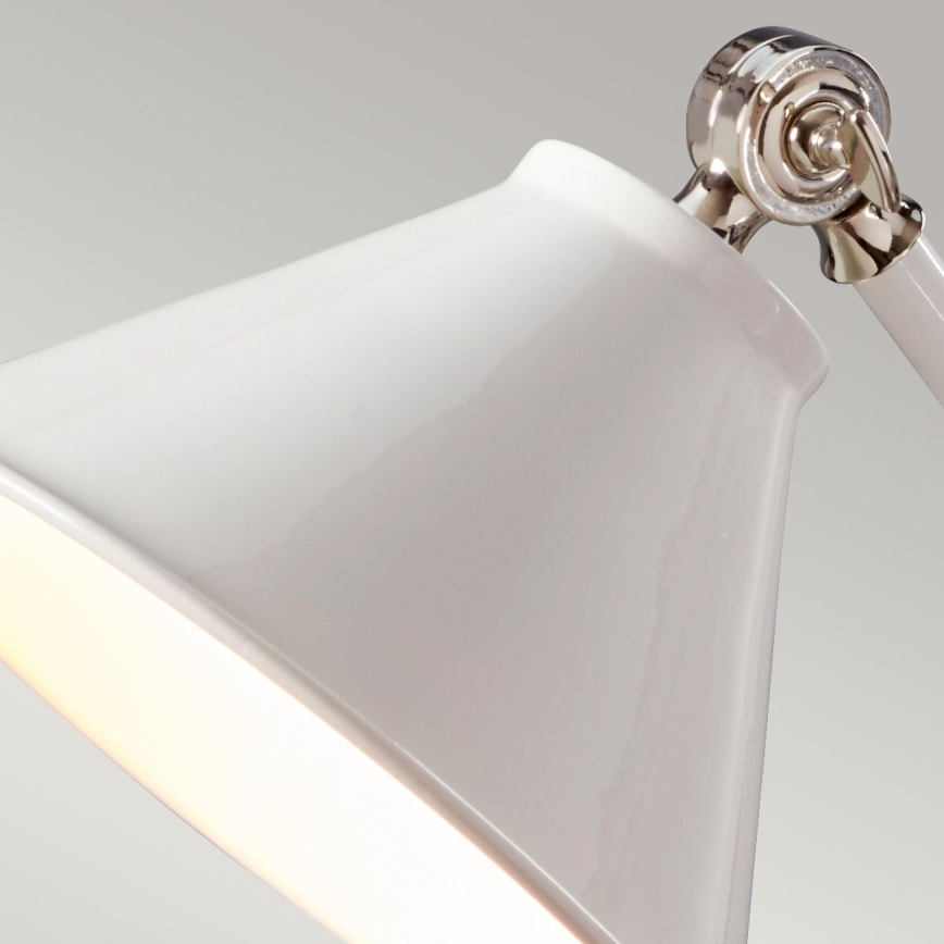 Elstead - Bordlampe PROVENCE ELEMENT 1xE27/60W/230V hvid