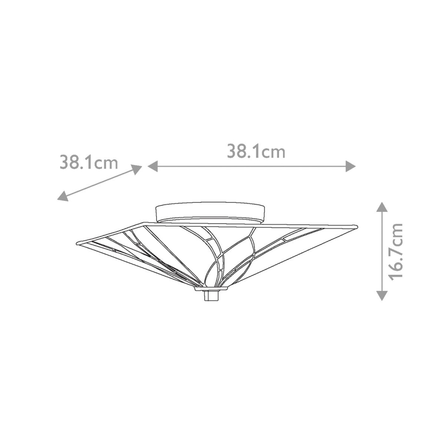 Elstead QZ-ASHEVILLE-F - Loftlampe ASHEVILLE 2xE27/60W/230V