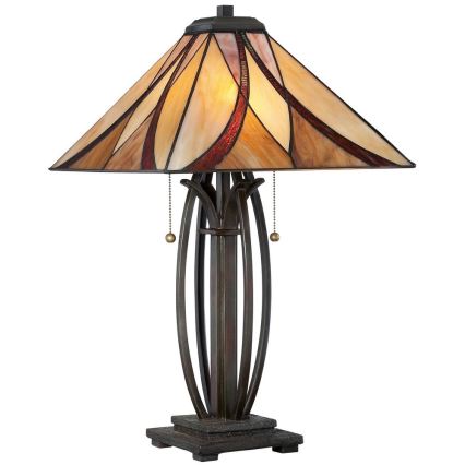 Elstead - Bordlampe Tiffany ASHEVILLE 2xE27/60W/230V