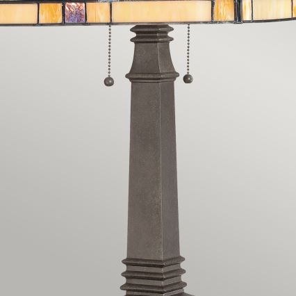 Elstead - Tiffany-bordlampe FINTON 2xE27/60W/230V