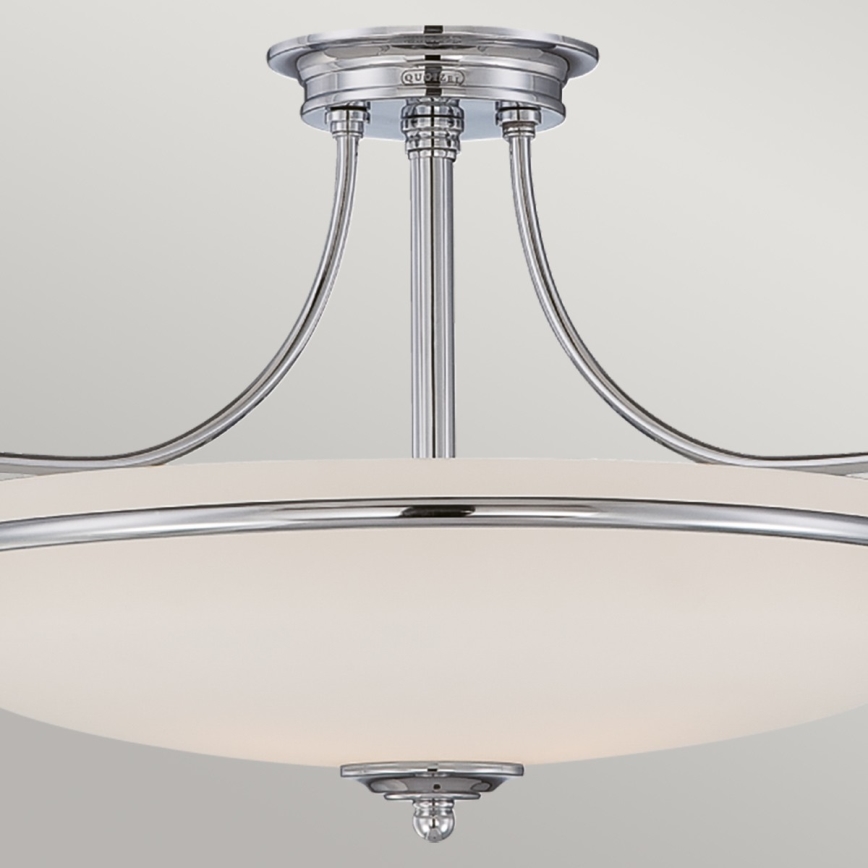 Elstead - Loftlampe GRIFFIN 3xE27/100W/230V skinnende krom