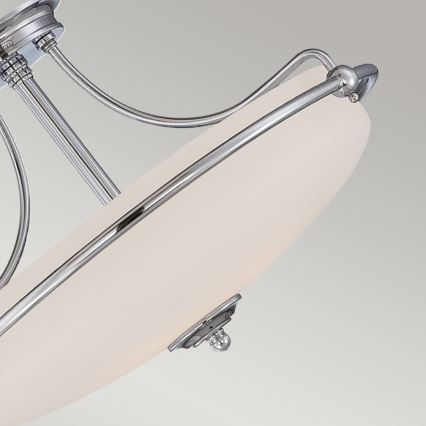 Elstead - Loftlampe GRIFFIN 3xE27/100W/230V skinnende krom