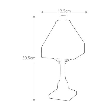 Elstead QZ-HOLMES-TL - Bordlampe HOLMES 1xE14/25W/230V
