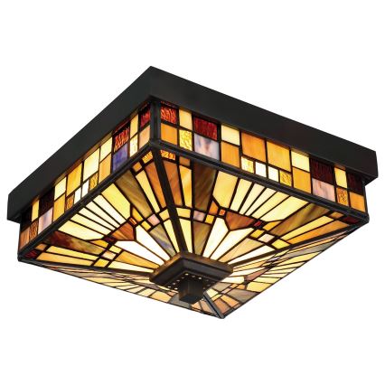 Elstead QZ-INGLENOOK-F - Udendørs loftslampe INGLENOOK 2xE27/60W/230V IP44