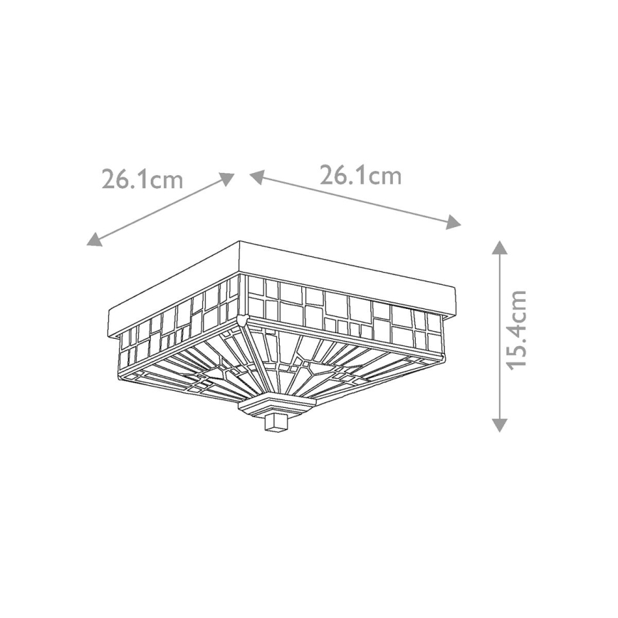 Elstead QZ-INGLENOOK-F - Udendørs loftslampe INGLENOOK 2xE27/60W/230V IP44