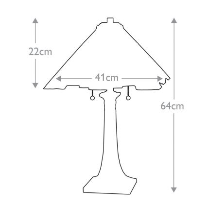 Elstead QZ-INGLENOOK-TL - Bordlampe INGLENOOK 2xE27/60W/230V