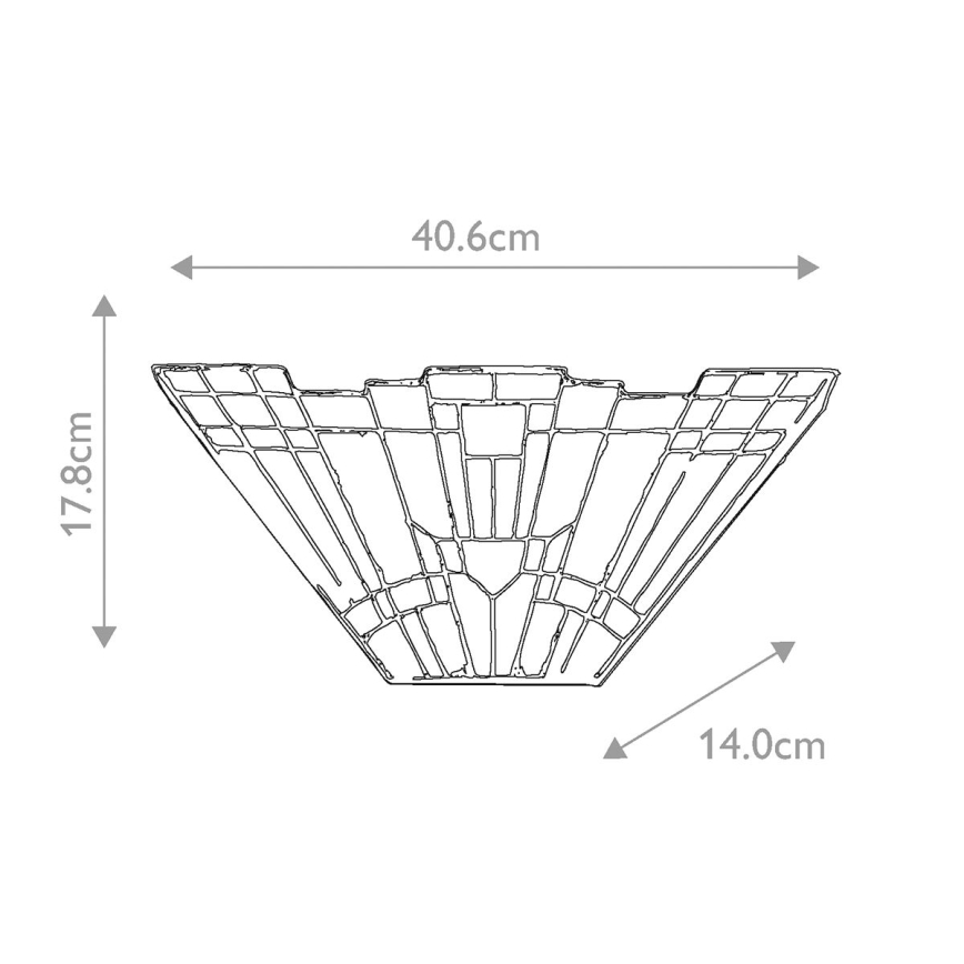Elstead QZ-INGLENOOK-WU - Væglampe INGLENOOK 2xE14/60W/230V