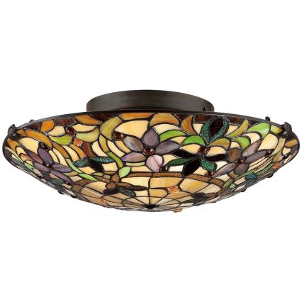 Elstead - Tiffany KAMI loftlampe 2xE27/60W/230V