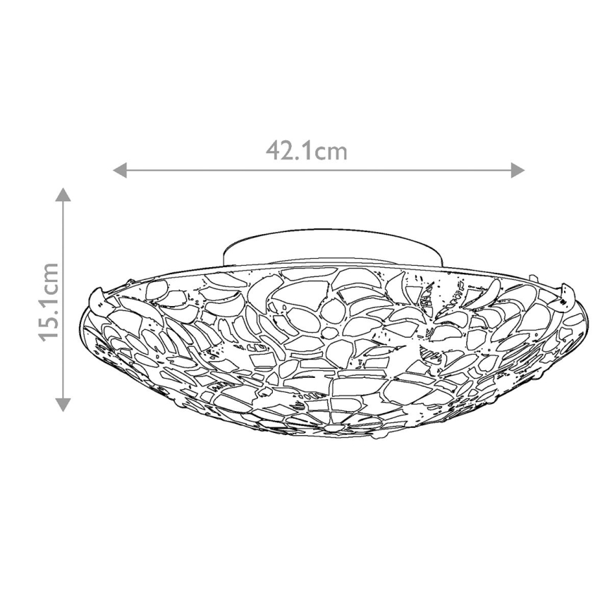 Elstead - Tiffany KAMI loftlampe 2xE27/60W/230V