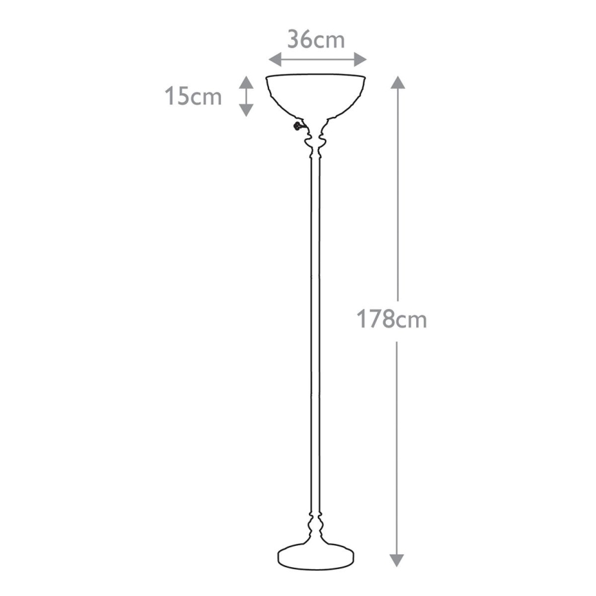 Elstead QZ-KAMI-UL - Gulvlampe KAMI 1xE27/100W/230V