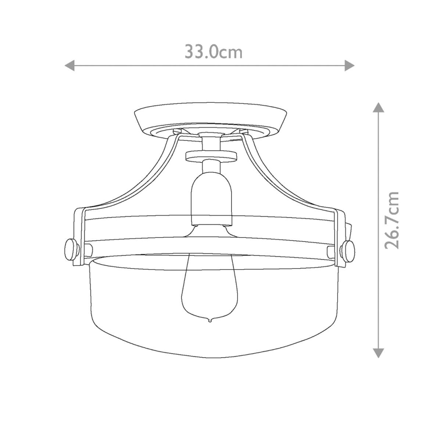 Elstead - Loftlampe PENN 1xE27/60W/230V bronze