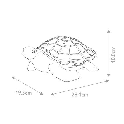 Elstead QZ-SAWBACK-TL - Dekorativ LED lampe TIFFANY 1xG9/3W/12/230V skildpadde