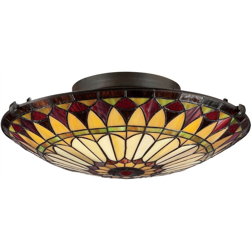 Elstead - Tiffany WEST loftlampe 2xE27/75W/230V