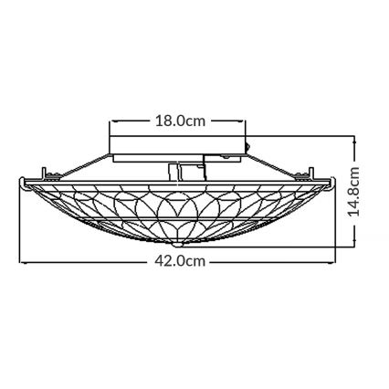 Elstead - Tiffany WEST loftlampe 2xE27/75W/230V
