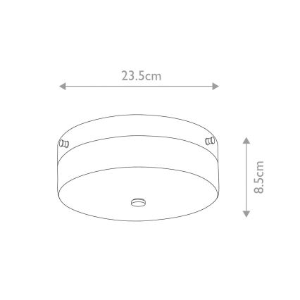 Elstead - LED badeværelsesloftlampe TAMAR 1xGX53/5,7W/230V IP44 blank krom