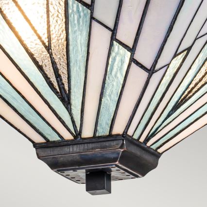 Elstead - Stangpendel Tiffany ALDERLEY 2xE27/60W/230V