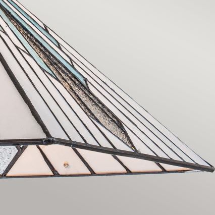 Elstead - Tiffany-lysekrone med kæde ALDERLEY 1xE27/60W/230V