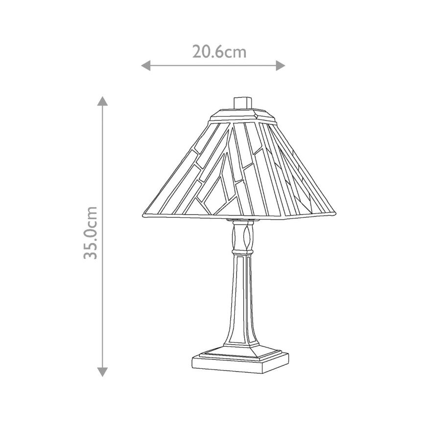 Elstead - Bordlampe Tiffany ALDERLEY 1xE14/40W/230V 35 cm