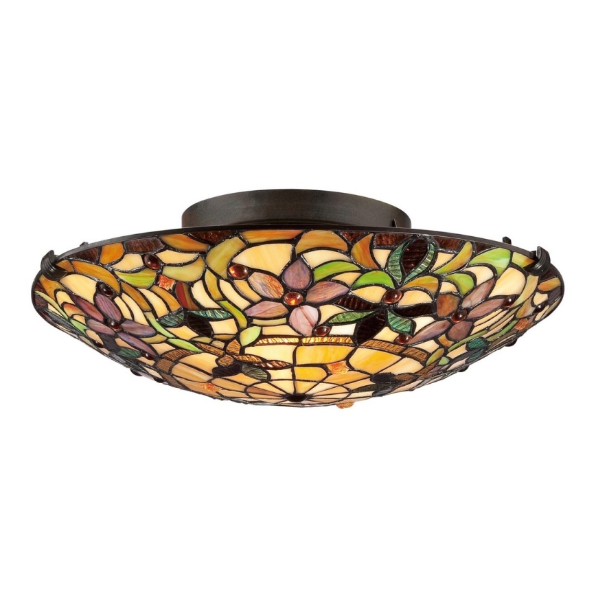 Elstead - Tiffany KAMI loftlampe 2xE27/60W/230V