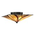 Elstead - Tiffany-loftlampe ASHEVILLE 2xE27/60W/230V