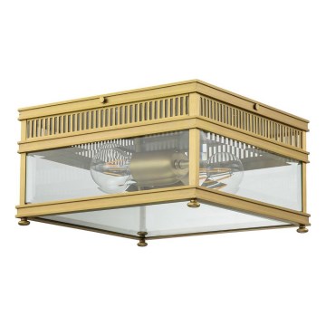 Elstead - Udendørs loftlampe HOLBORN 2xE27/60W/230V IP44 guld