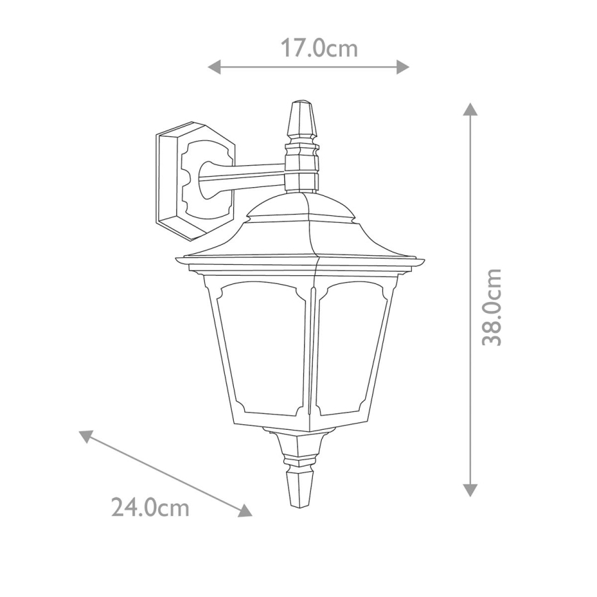 Elstead - Udendørs væglampe CHAPEL 1xE27/100W/230V IP44