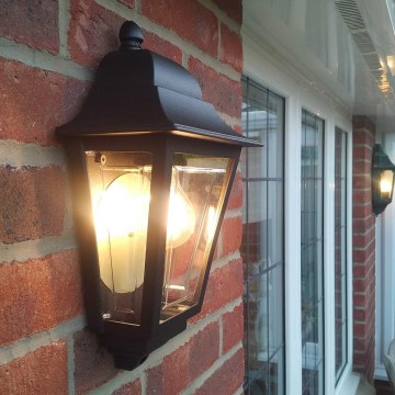Elstead - Udendørs væglampe DECO LANE 1xE27/60W/230V IP44 sort