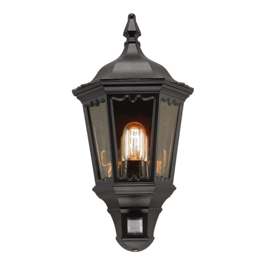 Elstead - Udendørs væglampe med sensor MEDSTEAD 1xE27/100W/230V IP43