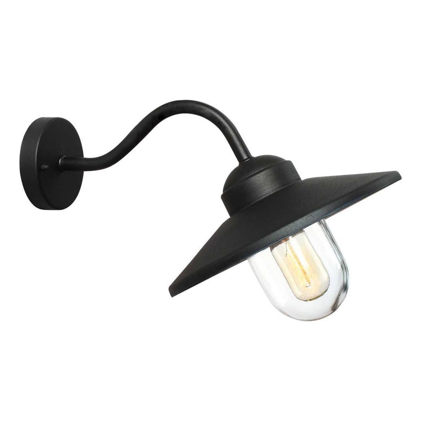 Elstead - Udendørsarmatur KLAMPENBORG 1xE27/60W/230V IP44 sort
