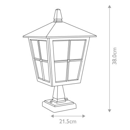 Elstead - Udendørslampe CANTERBURY 1xE27/100W/230V IP43