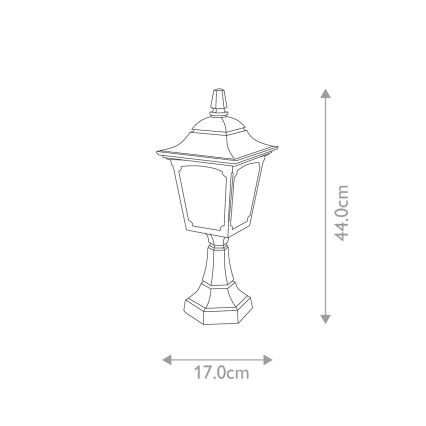 Elstead - Udendørslampe CHAPEL 1xE27/100W/230V IP44