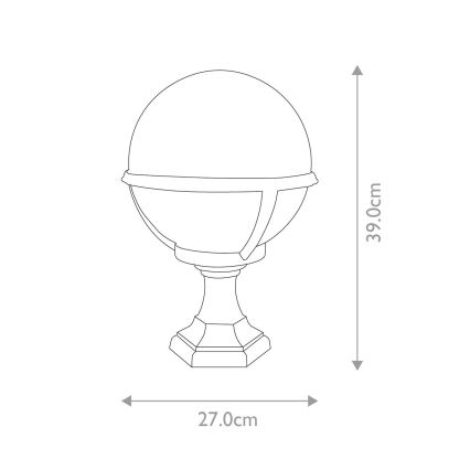 Elstead - Udendørslampe GLENBEIGH 1xE27/100W/230V IP44