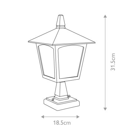 Elstead - Udendørslampe YORK 1xE27/100W/230V IP43