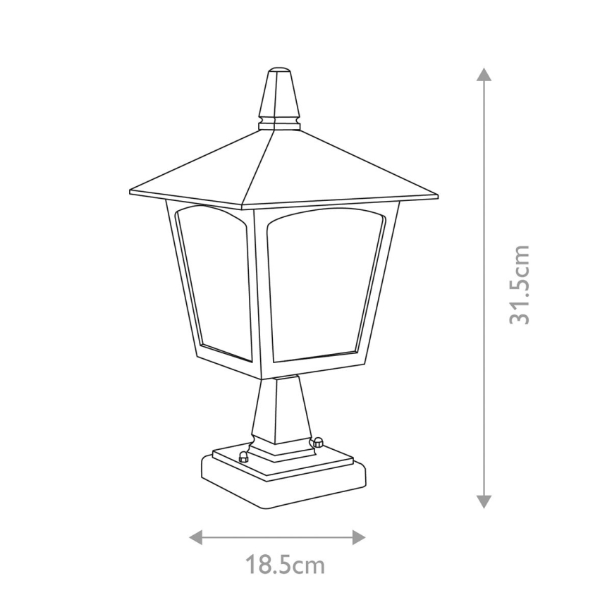 Elstead - Udendørslampe YORK 1xE27/100W/230V IP43