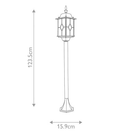 Elstead WX4 - Udendørslampe WEXFORD 1xE27/100W/230V IP44