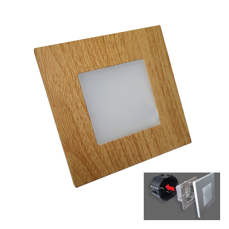 Emithor 48307 - LED orienteringslampe STEP LIGHT 16xLED/1W/230V