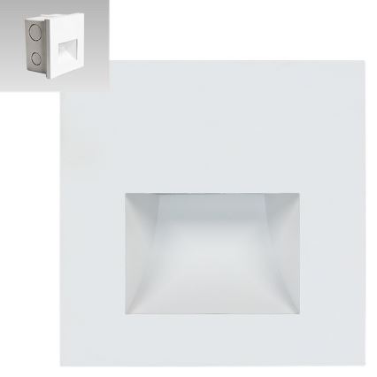 Emithor 70415 - LED trappelys SUNNY LED/1W/230V 4000K hvid