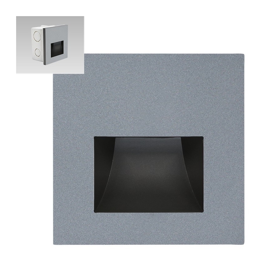 Emithor 70417 - LED trappelampe SUNNY LED/1W/230V 4000K grå