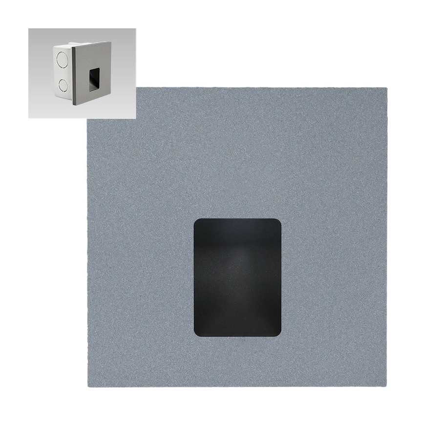 Emithor 70423 - LED trappelampe VIX LED/1W/230V 4000K grå