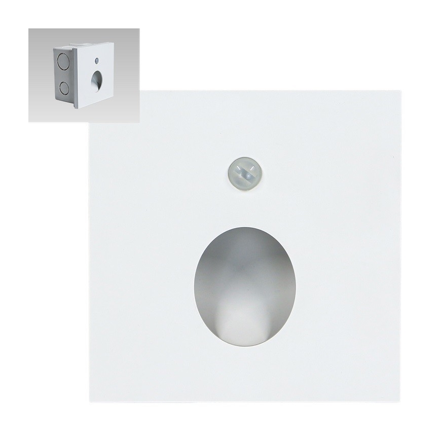 Emithor 70432 - LED trappelampe med sensor OLIVE LED/1W/230V 4000K hvid