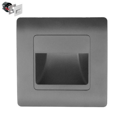 Emithor 70439 - LED trappelampe STEP LIGHT LED/1W/230V antracit