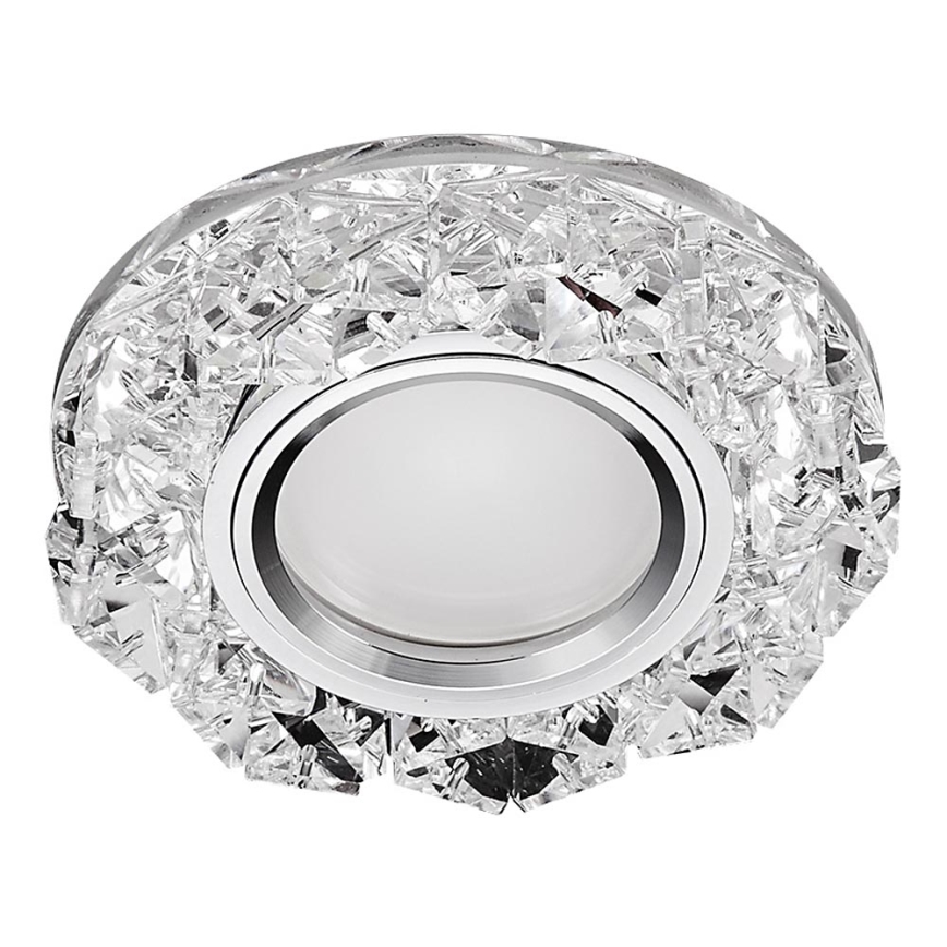 Emithor 71094 - LED indbygningsspot CRYSTAL FIX 1xGU10/50W + LED/3W STRIBE