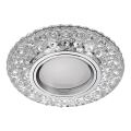 Emithor 71095 - LED indbygningsspot ELEGANT GLASS FIX 1xGU10/50W + LED/3W STRIBE