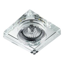 Emithor 71105 - LED indbygningslampe ELEGANT DOUBLE LIGHT 1xGU10/50W + LED/3W STRIPE